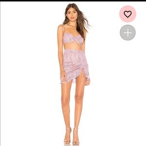 For Love & Lemons Valentina Set Crop and Skirt